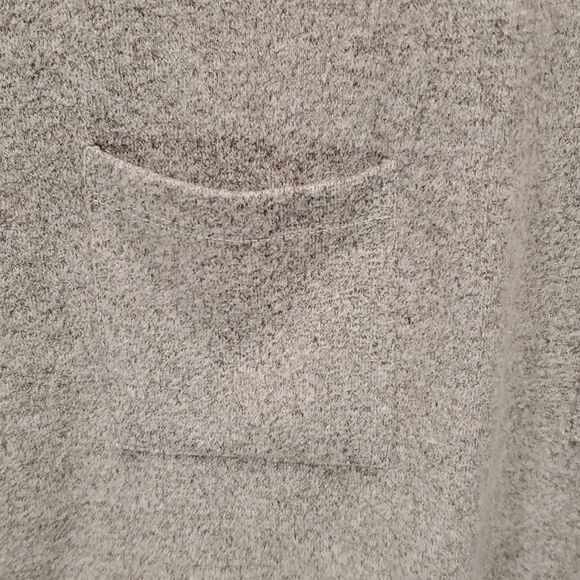 LOFT Ann Taylor gray and black dual texture pull over sweater - Picture 3 of 4